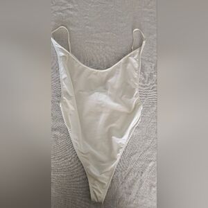 Hot Miami Styles White Bodysuit Large